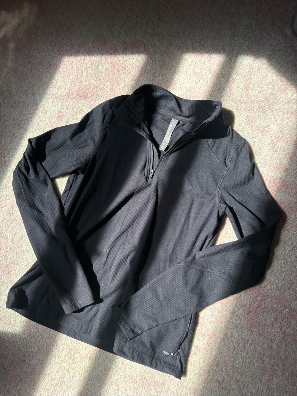 Black Quarter-Zip Active Pullover